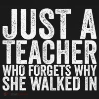 Just A Teacher Who Forgets Why She Walked In Women's Hoodie thumb 2