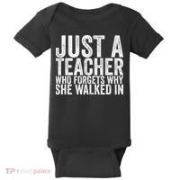 Just A Teacher Who Forgets Why She Walked In Baby Bodysuit thumb 0