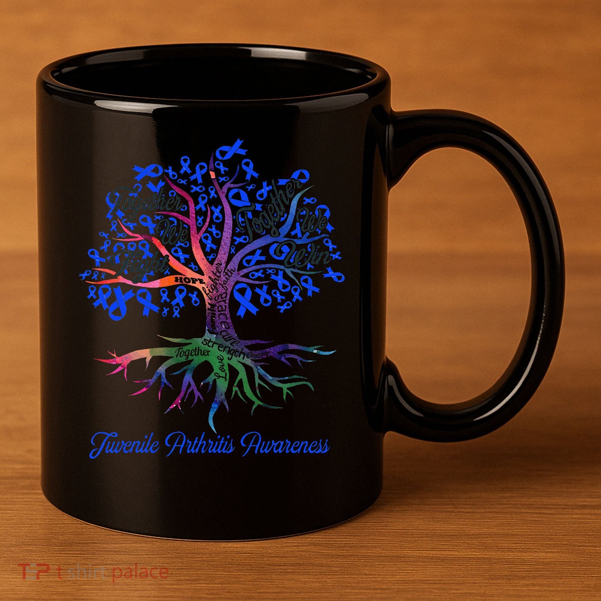 Juvenile Arthritis Together We Fight Together We Win 11oz C Handle Ceramic Mug
