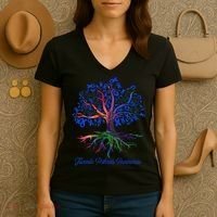 Juvenile Arthritis Together We Fight Together We Win Women's V-Neck T-Shirt thumb 3