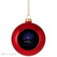 Juvenile Arthritis Together We Fight Together We Win Plastic Christmas Ball Ornament thumb 0