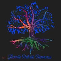 Juvenile Arthritis Together We Fight Together We Win Plastic Christmas Ball Ornament thumb 1