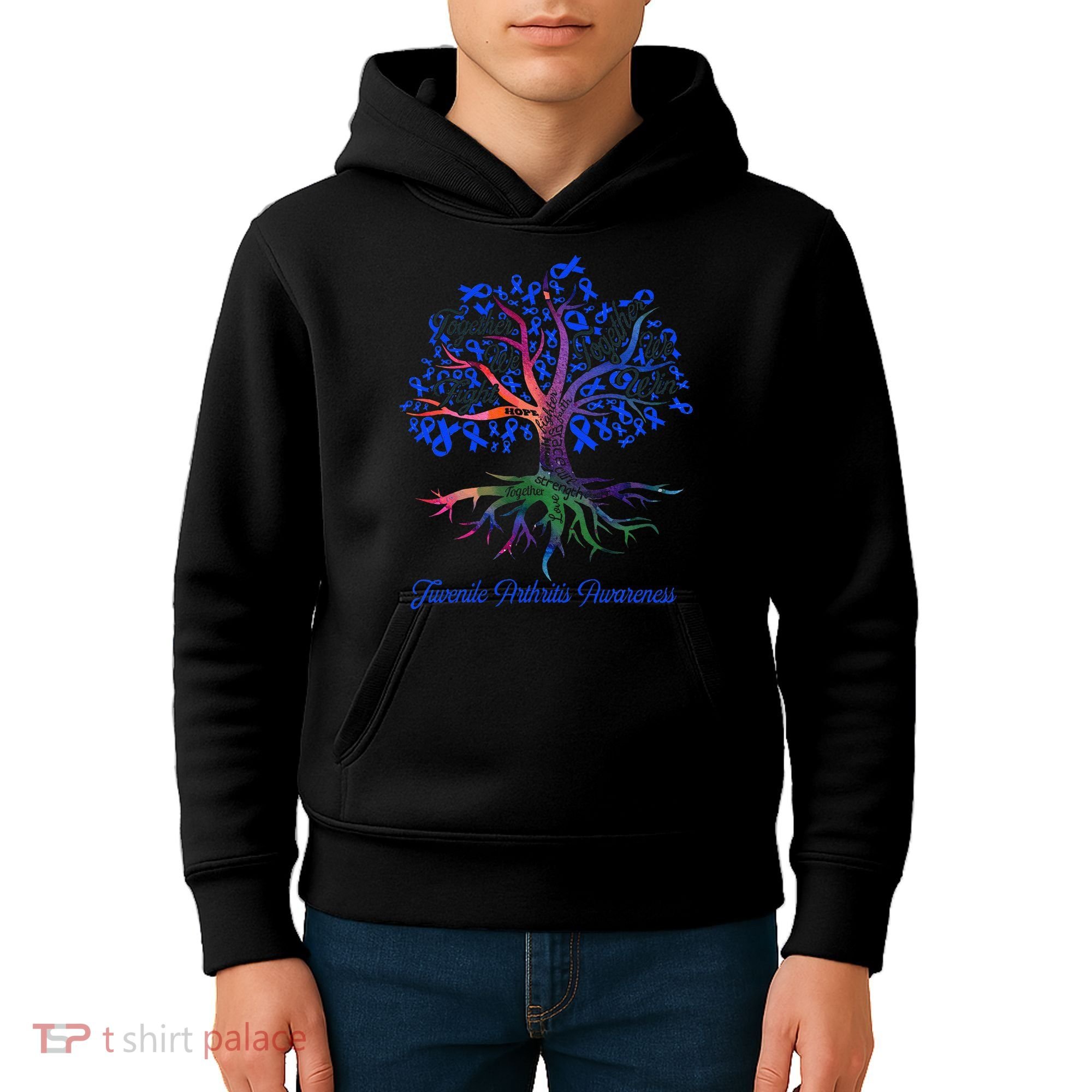 Juvenile Arthritis Together We Fight Together We Win Kids Hoodie
