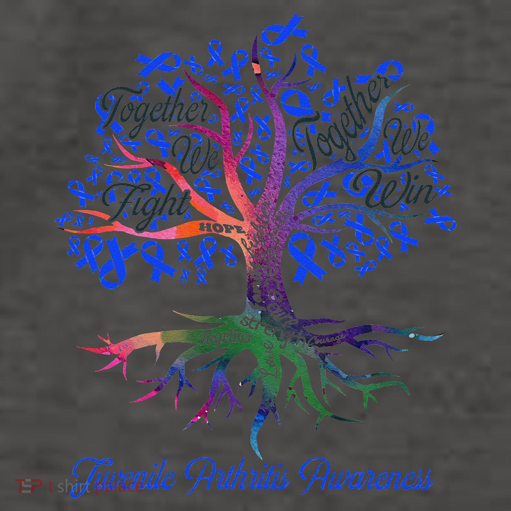 Juvenile Arthritis Together We Fight Together We Win Vector Backpack