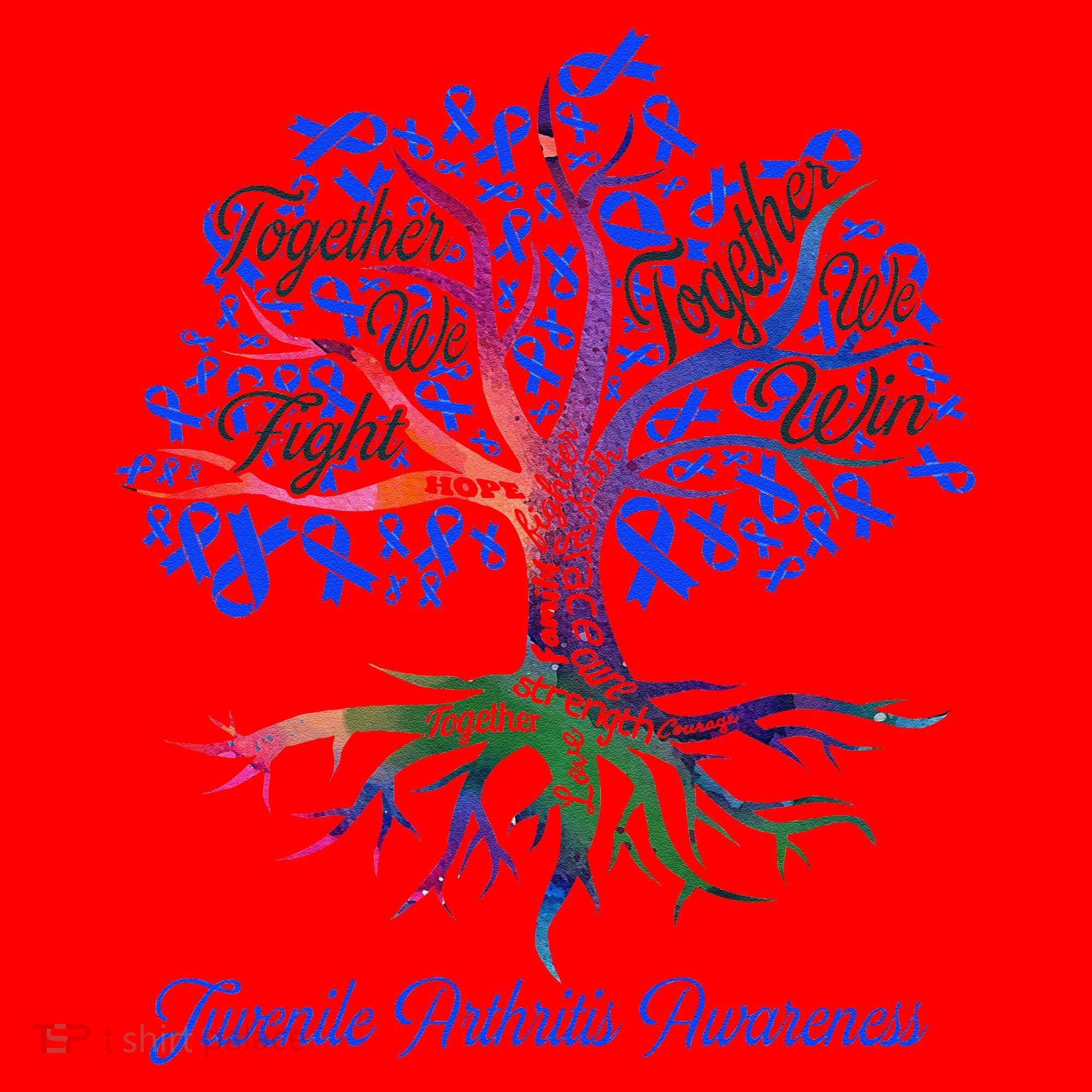 Juvenile Arthritis Together We Fight Together We Win Santa Hat