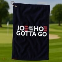 Joe And The Hoe Gotta Go Golf Towel thumb 1