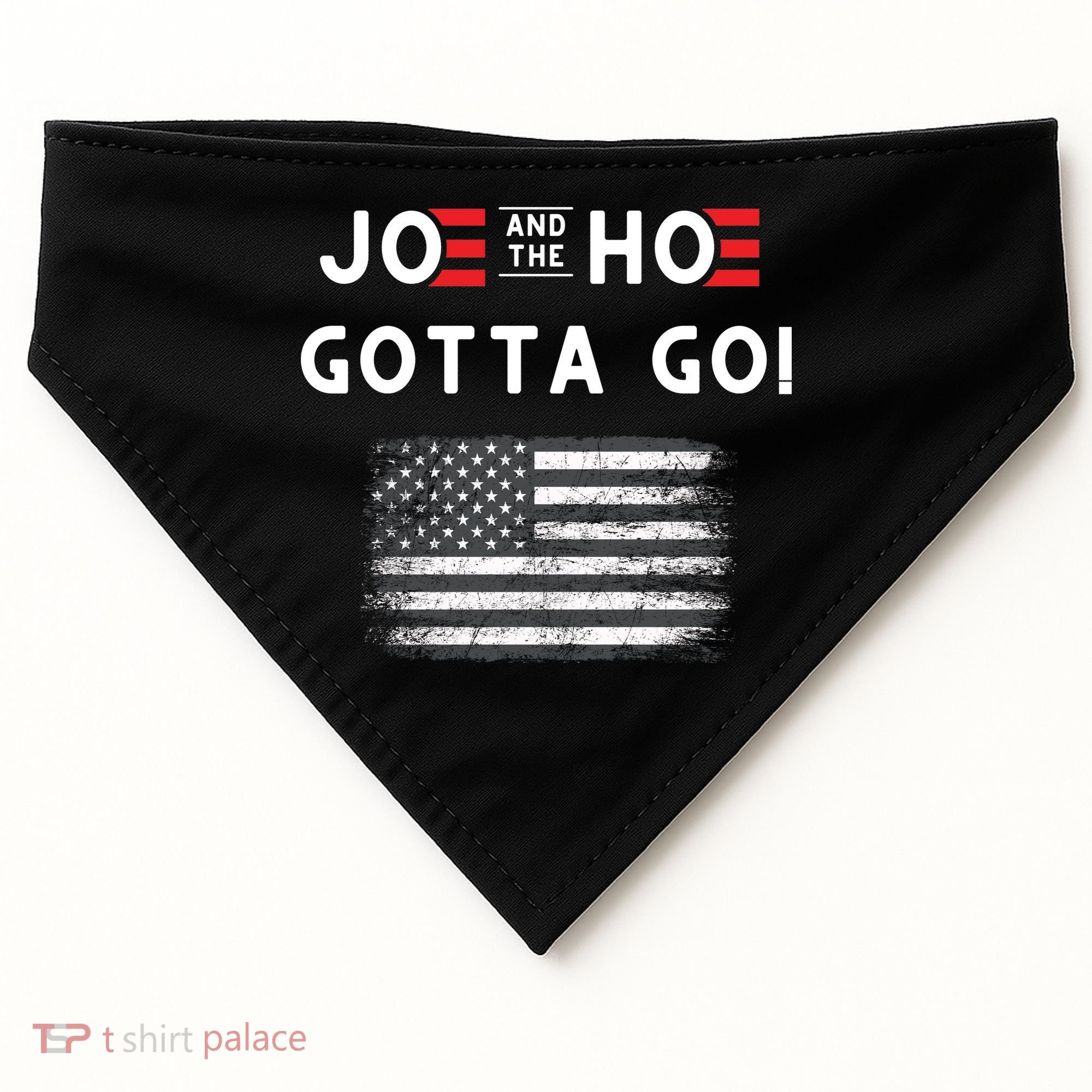 Joe And The Hoe Gotta Go Impeach Biden USA-Made Doggie Bandana