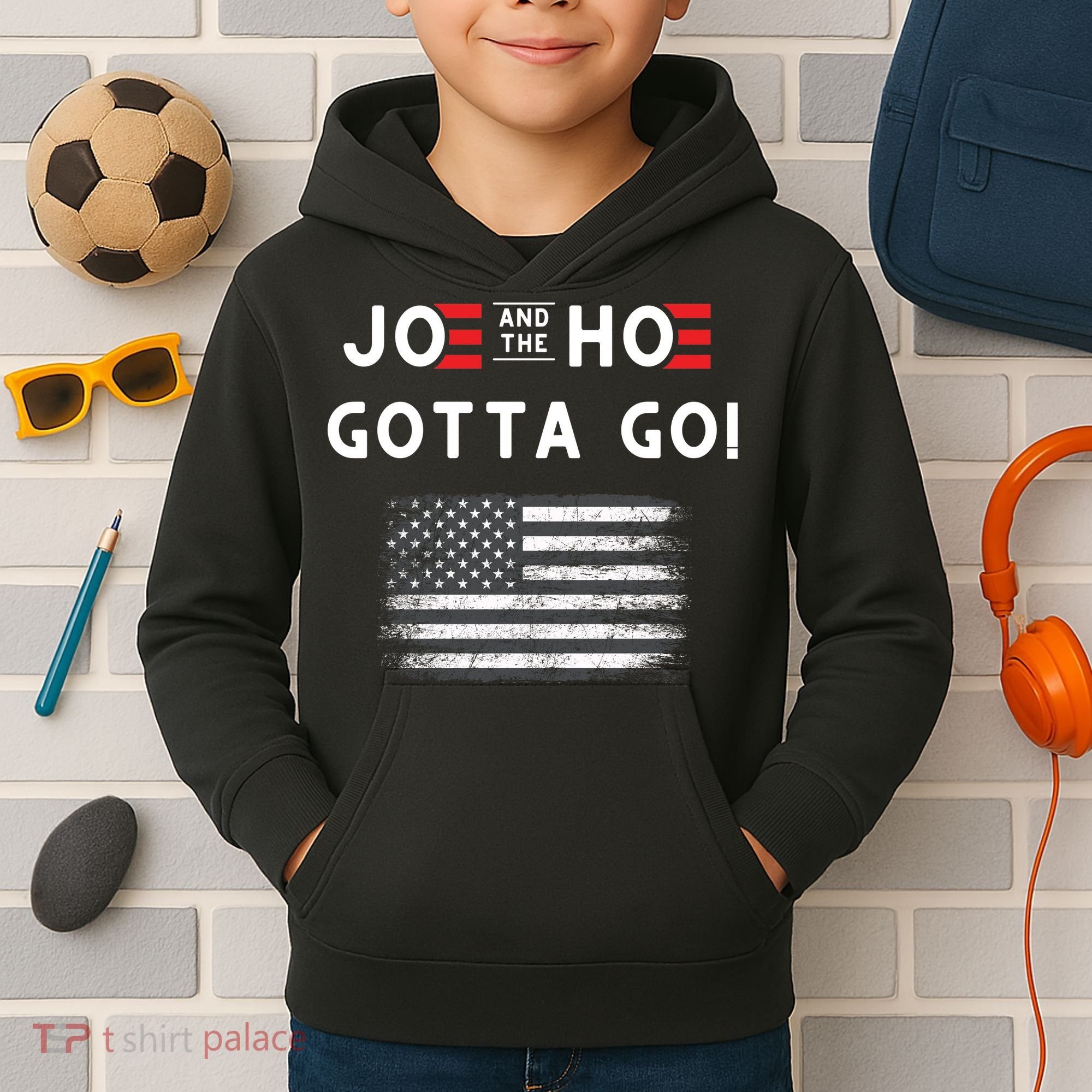 Joe And The Hoe Gotta Go Impeach Biden Kids Hoodie
