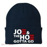 Joe And The Ho Gotta Gotta Go Funny Anti Biden Harris Beanie thumb 0