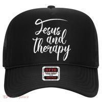 Jesus And Therapy Religious Christian Humor Funny Gift Hat thumb 0