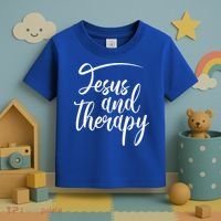 Jesus And Therapy Religious Christian Humor Funny Gift Toddler T-Shirt thumb 3