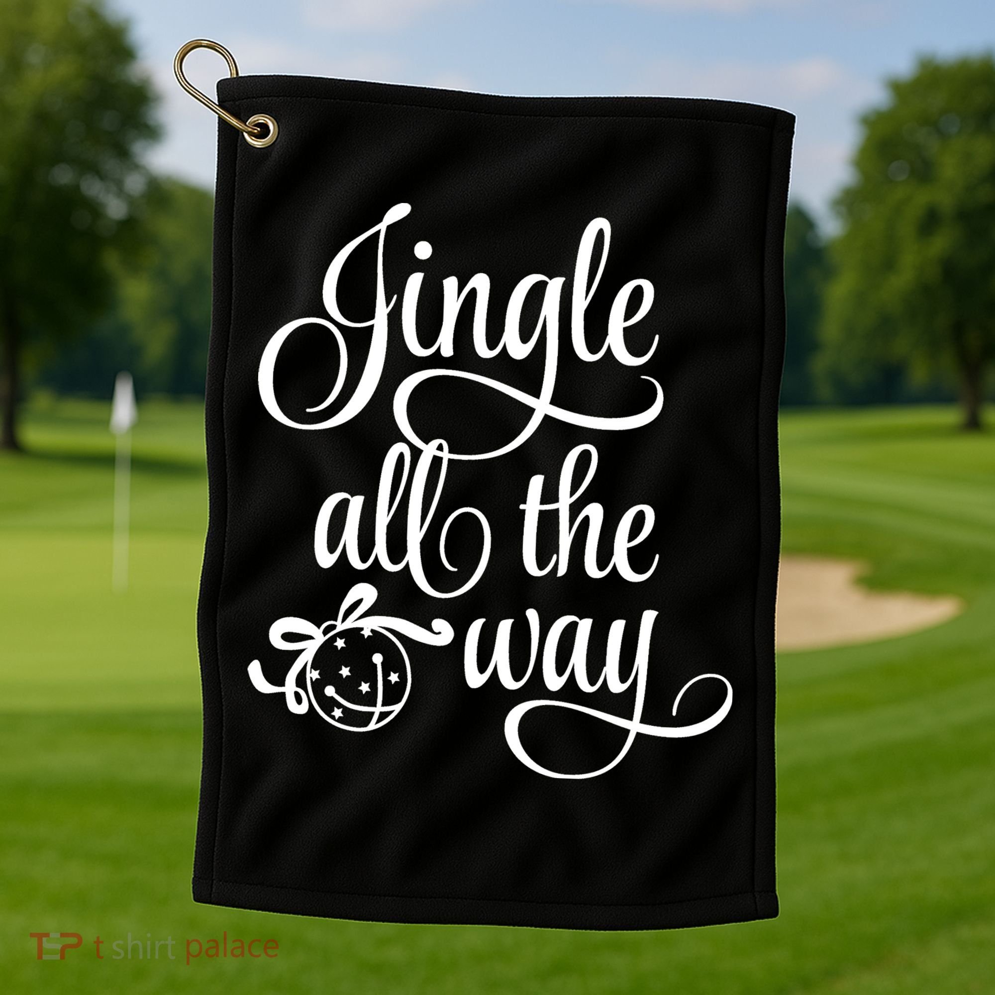 Jingle All The Way Golf Towel