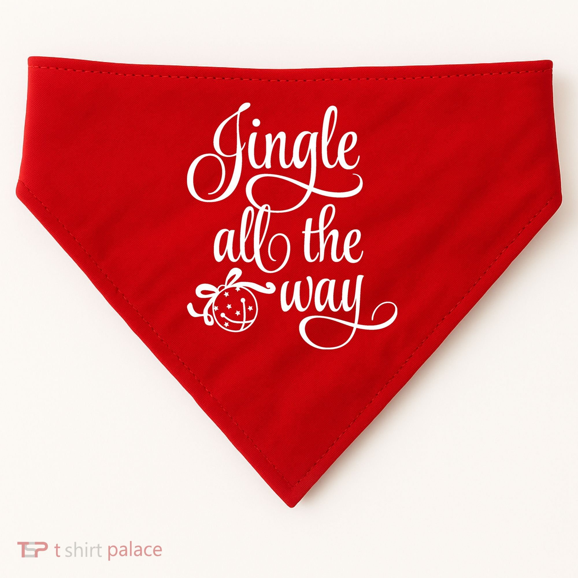 Jingle All The Way USA-Made Doggie Bandana