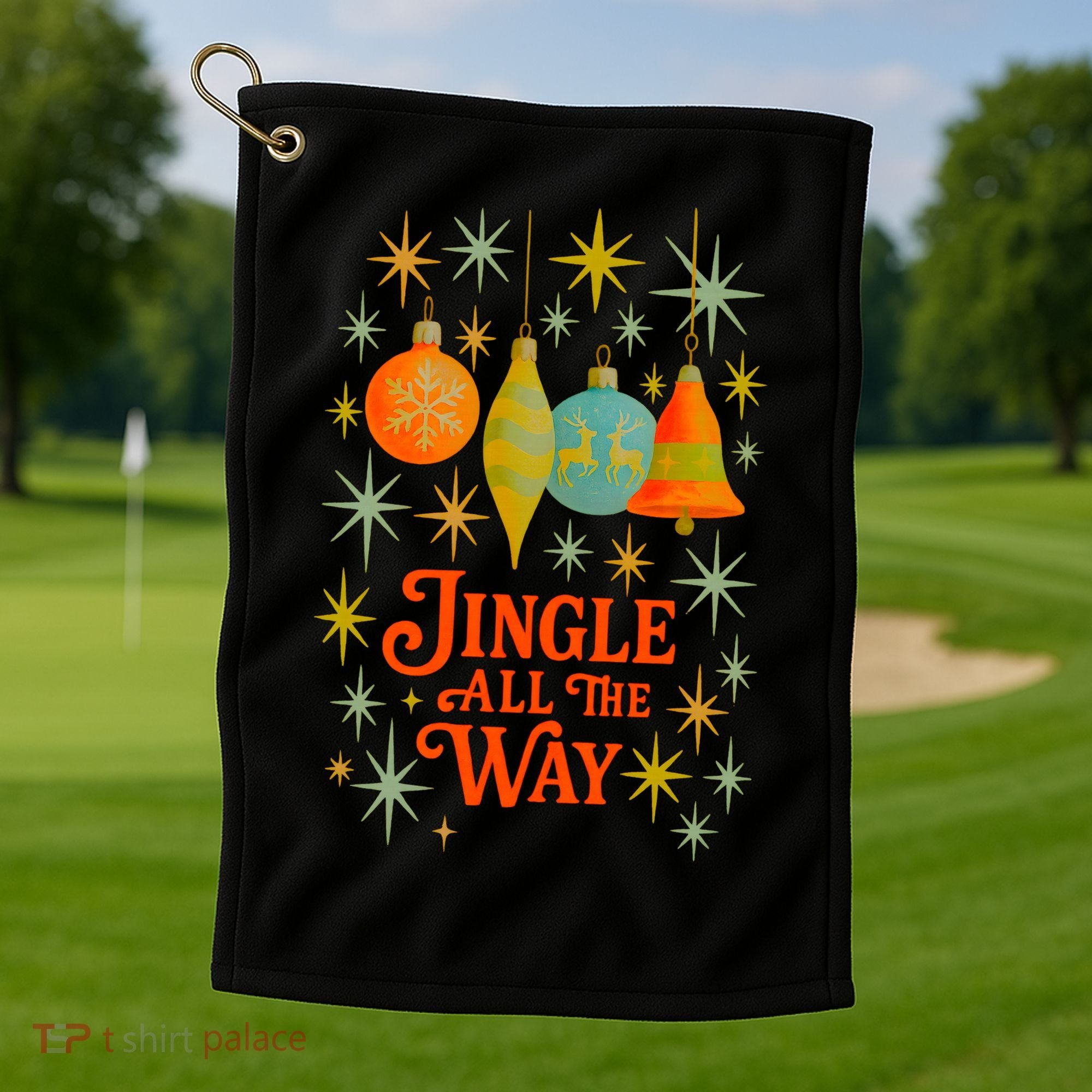 Jingle All The Way Golf Towel