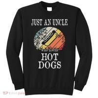 Just An Uncle Who Loves Hot Dogs Sweatshirt thumb 0