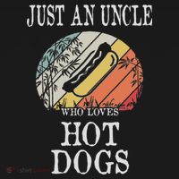 Just An Uncle Who Loves Hot Dogs Mousepad thumb 1
