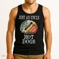 Just An Uncle Who Loves Hot Dogs Tank Top thumb 3