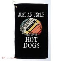 Just An Uncle Who Loves Hot Dogs Golf Towel thumb 0
