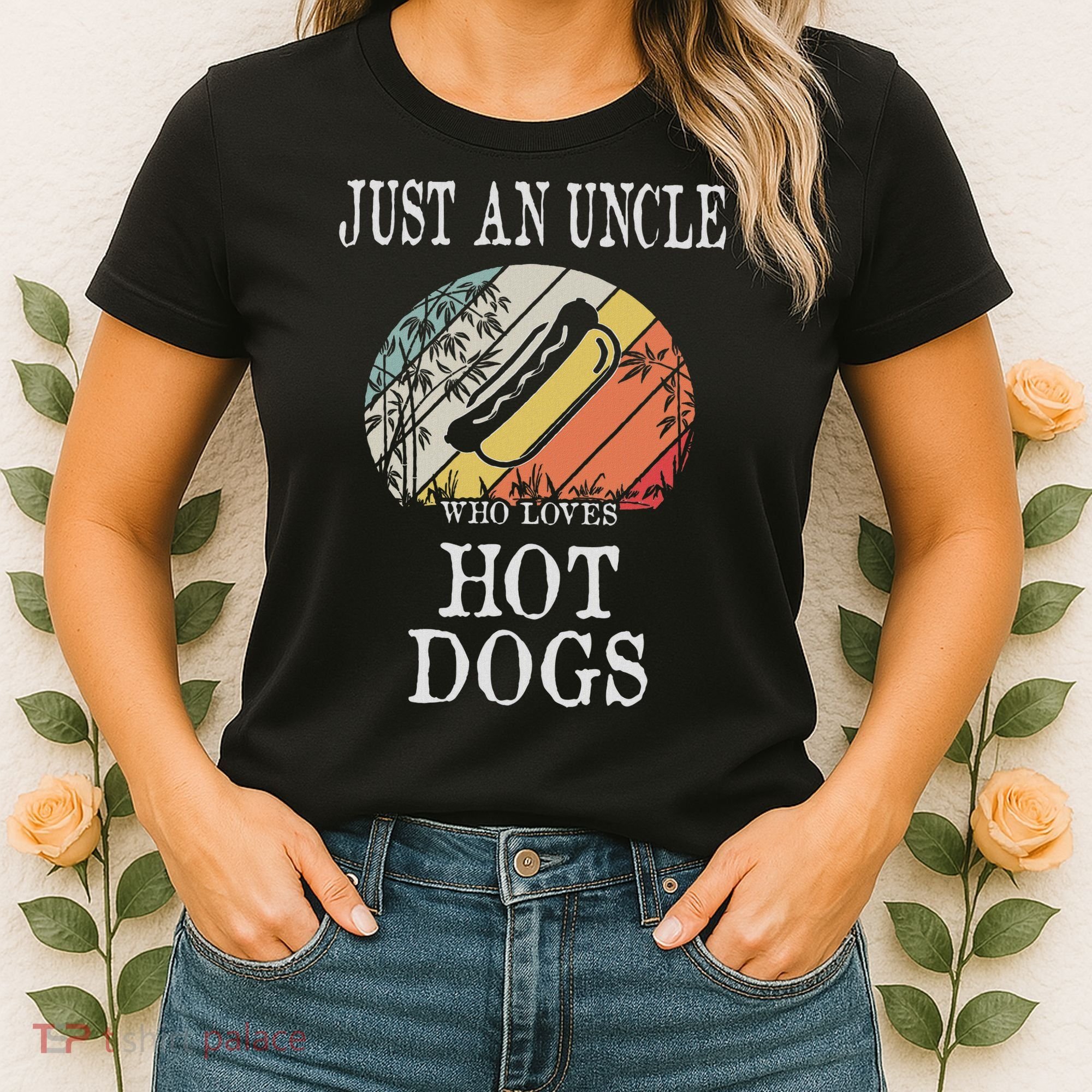 Just An Uncle Who Loves Hot Dogs Women's T-Shirt