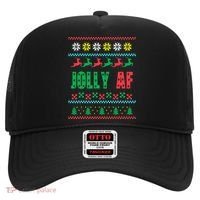 Jolly AF Ugly Christmas Offensive Humor Hat thumb 0