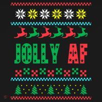 Jolly AF Ugly Christmas Offensive Humor Tote Bag thumb 4