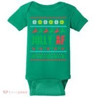 Jolly AF Ugly Christmas Offensive Humor Baby Bodysuit thumb 0