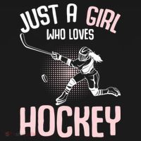 Just A Who Loves Hockey Ice Hockey Gift Women's Hoodie thumb 2
