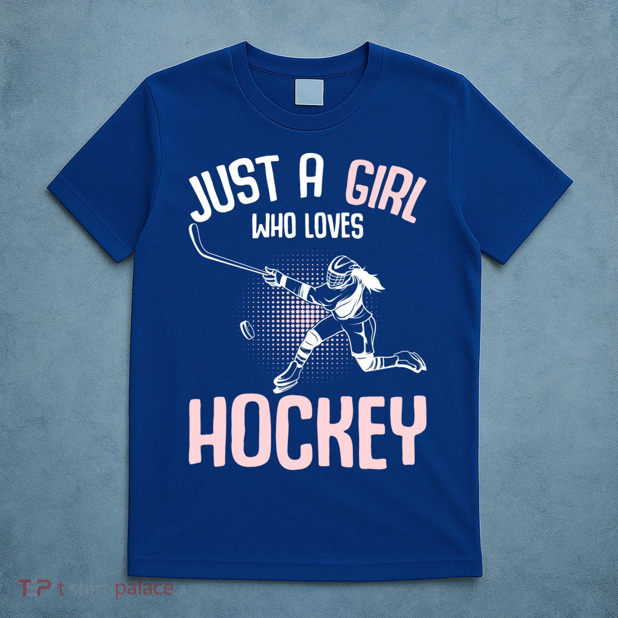 Just A Who Loves Hockey Ice Hockey Gift T-Shirt