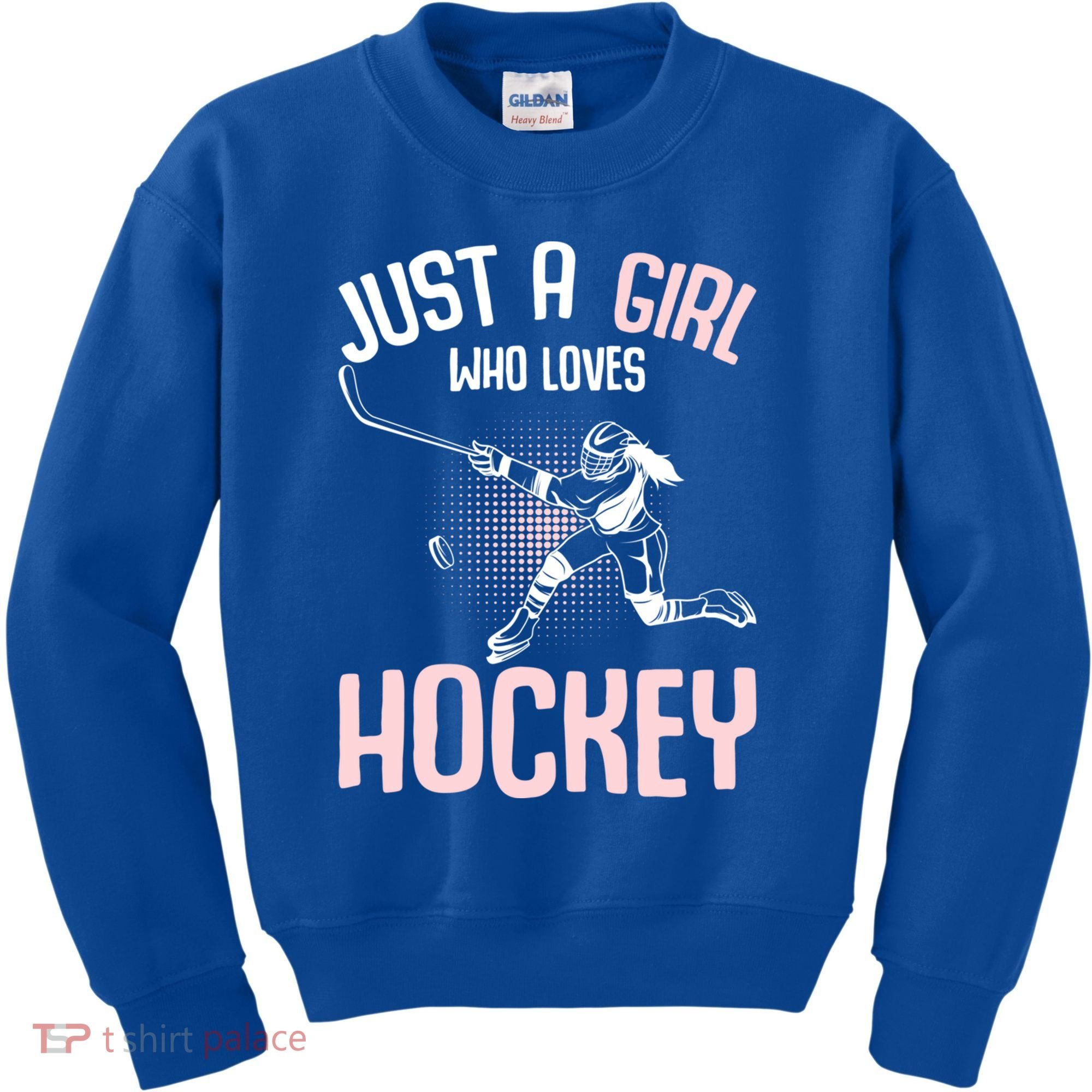 Just A Who Loves Hockey Ice Hockey Gift Kids Sweatshirt
