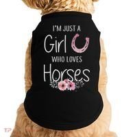 Just A  Who Loves Horses Horse Lover Cute Doggie Tank thumb 0