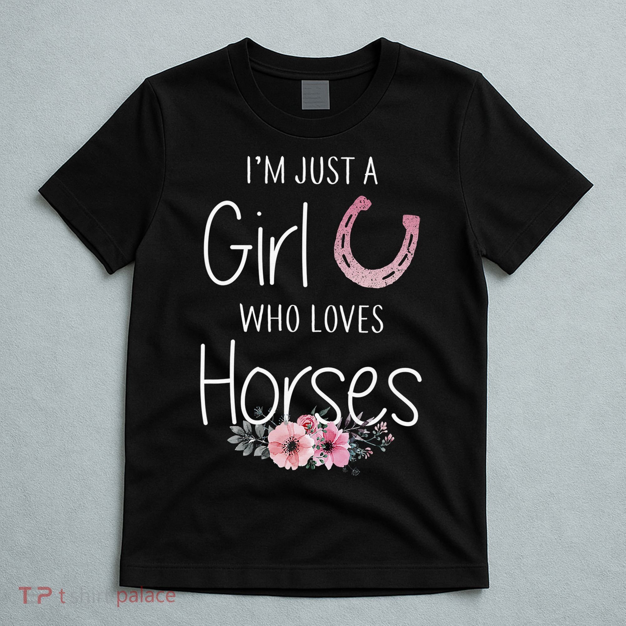 Just A  Who Loves Horses Horse Lover Cute T-Shirt