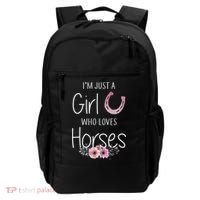 Just A  Who Loves Horses Horse Lover Cute Backpack thumb 0