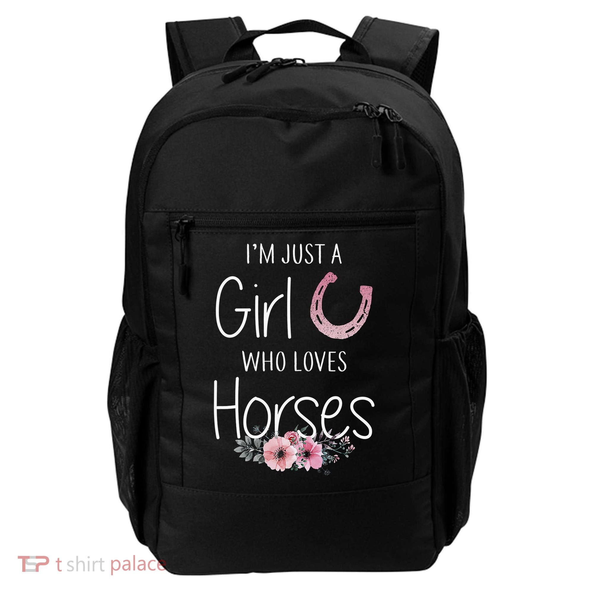 Just A  Who Loves Horses Horse Lover Cute Backpack