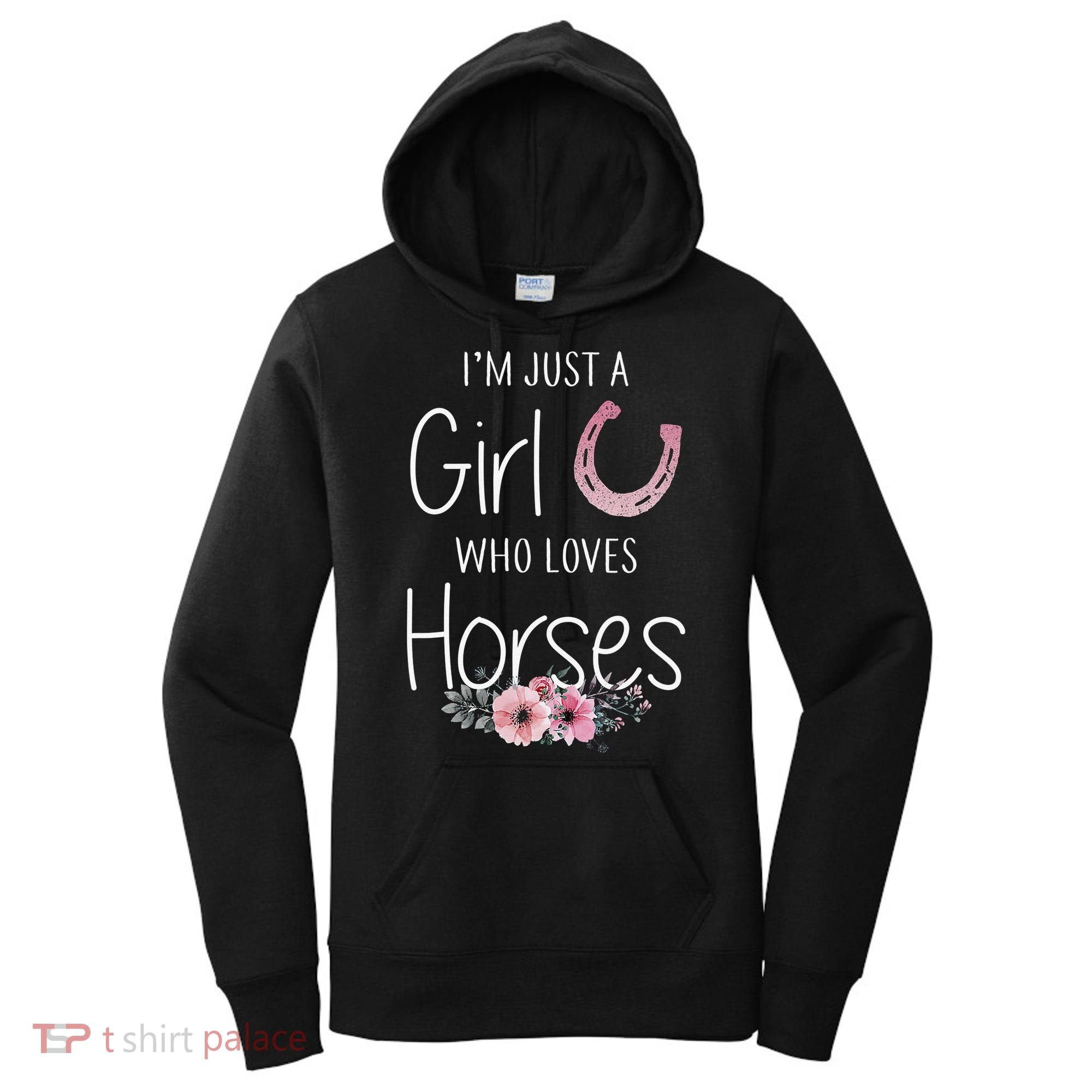Just A  Who Loves Horses Horse Lover Cute Women's Hoodie