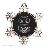 Just A  Who Loves Horses Horse Lover Cute Ornament thumb 0