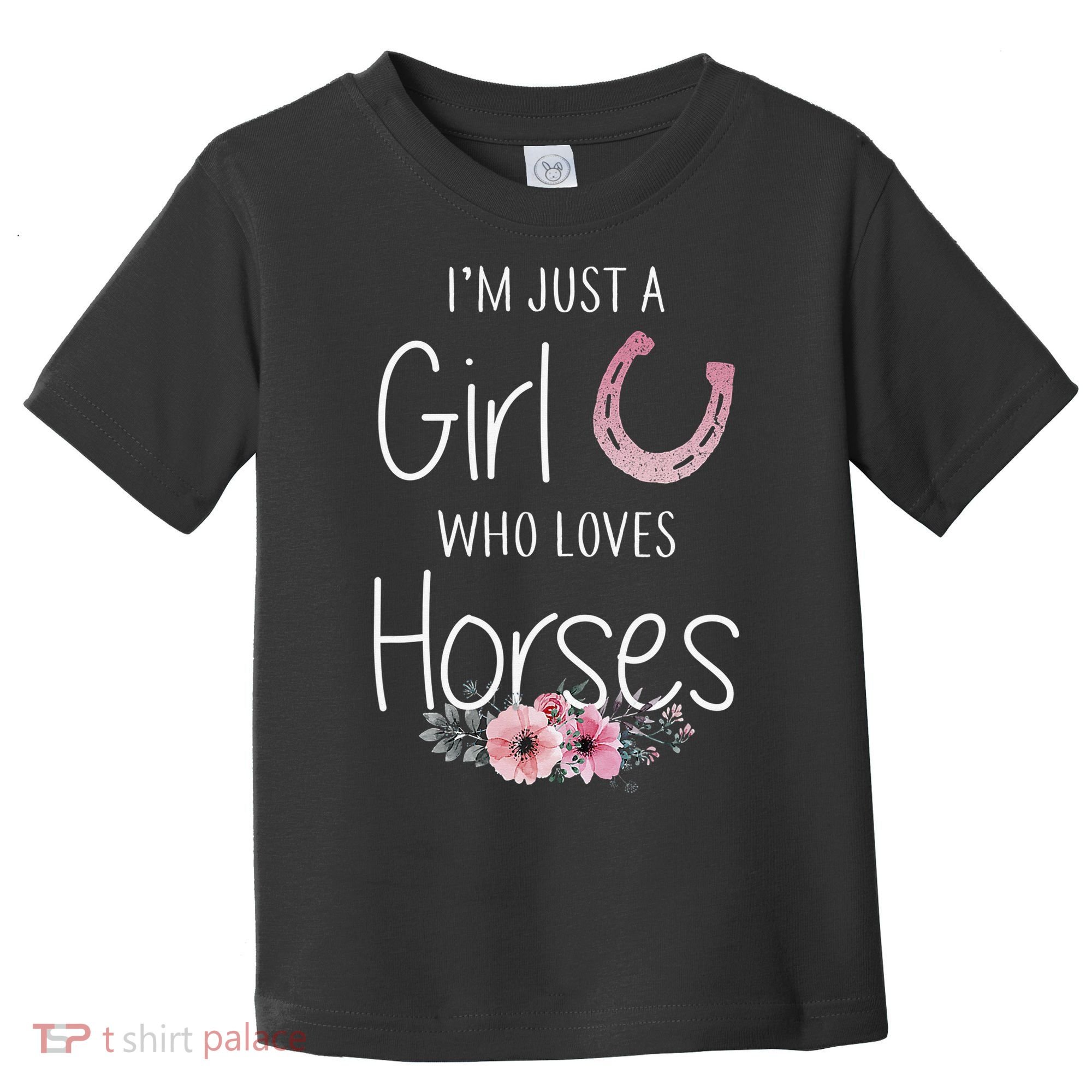 Just A  Who Loves Horses Horse Lover Cute Toddler T-Shirt