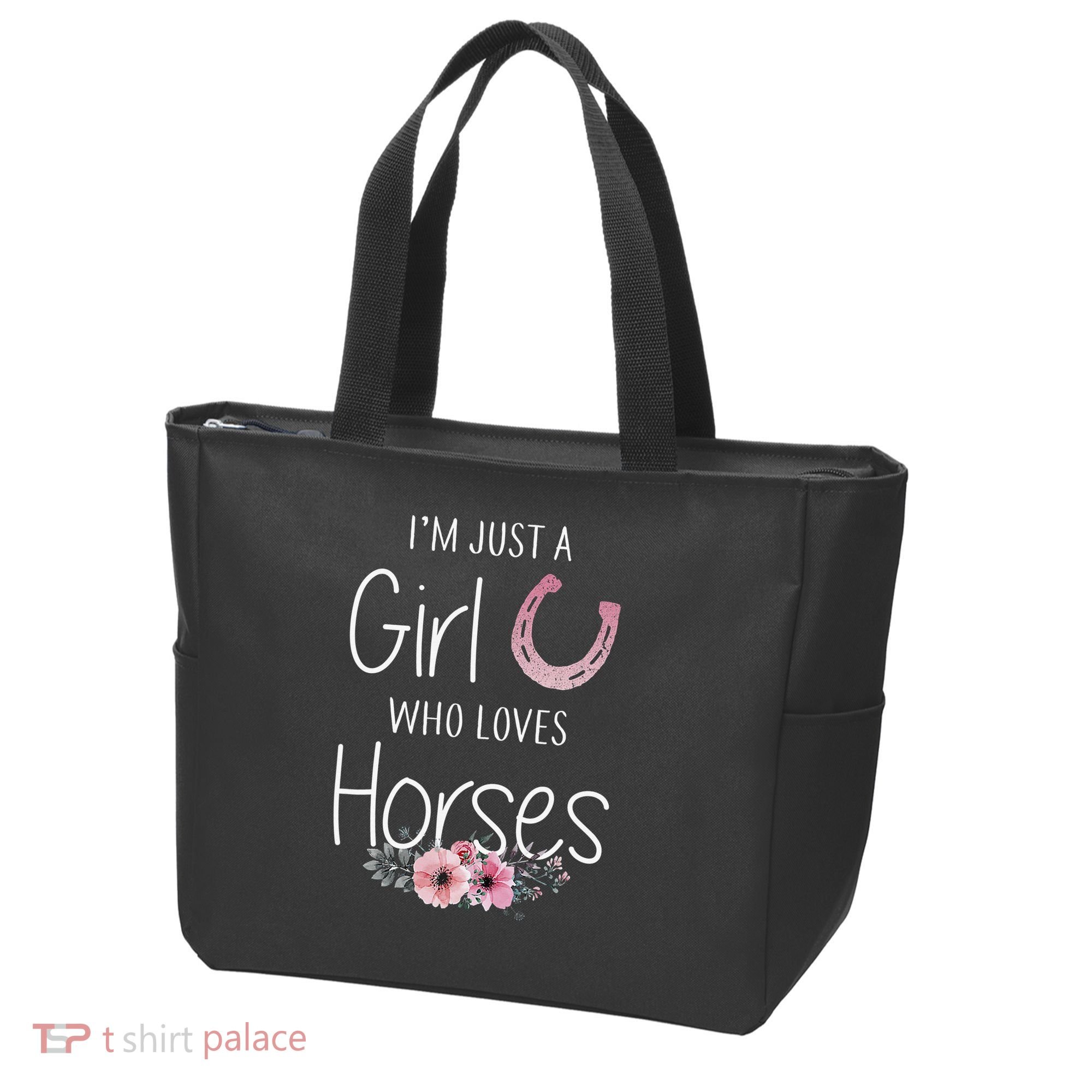 Just A  Who Loves Horses Horse Lover Cute Tote Bag
