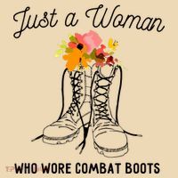 Just A Woman Who Wore Combat Boots Tote Bag thumb 4