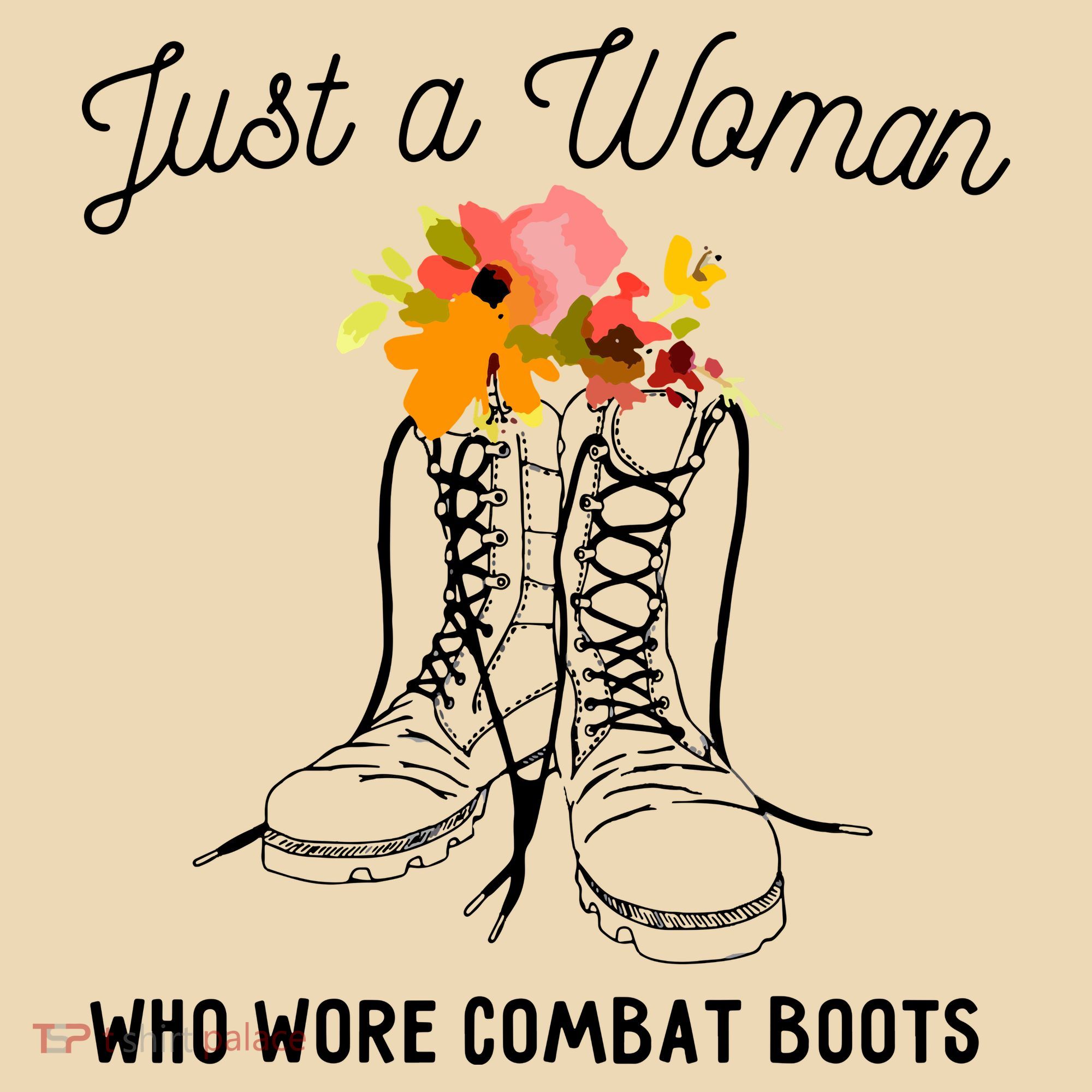 Just A Woman Who Wore Combat Boots Tote Bag