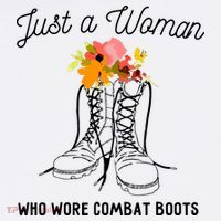 Just A Woman Who Wore Combat Boots Apron thumb 3