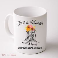 Just A Woman Who Wore Combat Boots Coffee Mug thumb 0