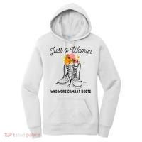 Just A Woman Who Wore Combat Boots Women's Hoodie thumb 0