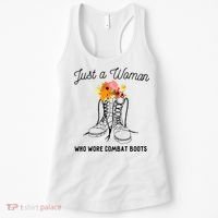 Just A Woman Who Wore Combat Boots Women's Tank Top thumb 0
