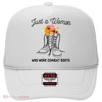 Just A Woman Who Wore Combat Boots Hat thumb 0