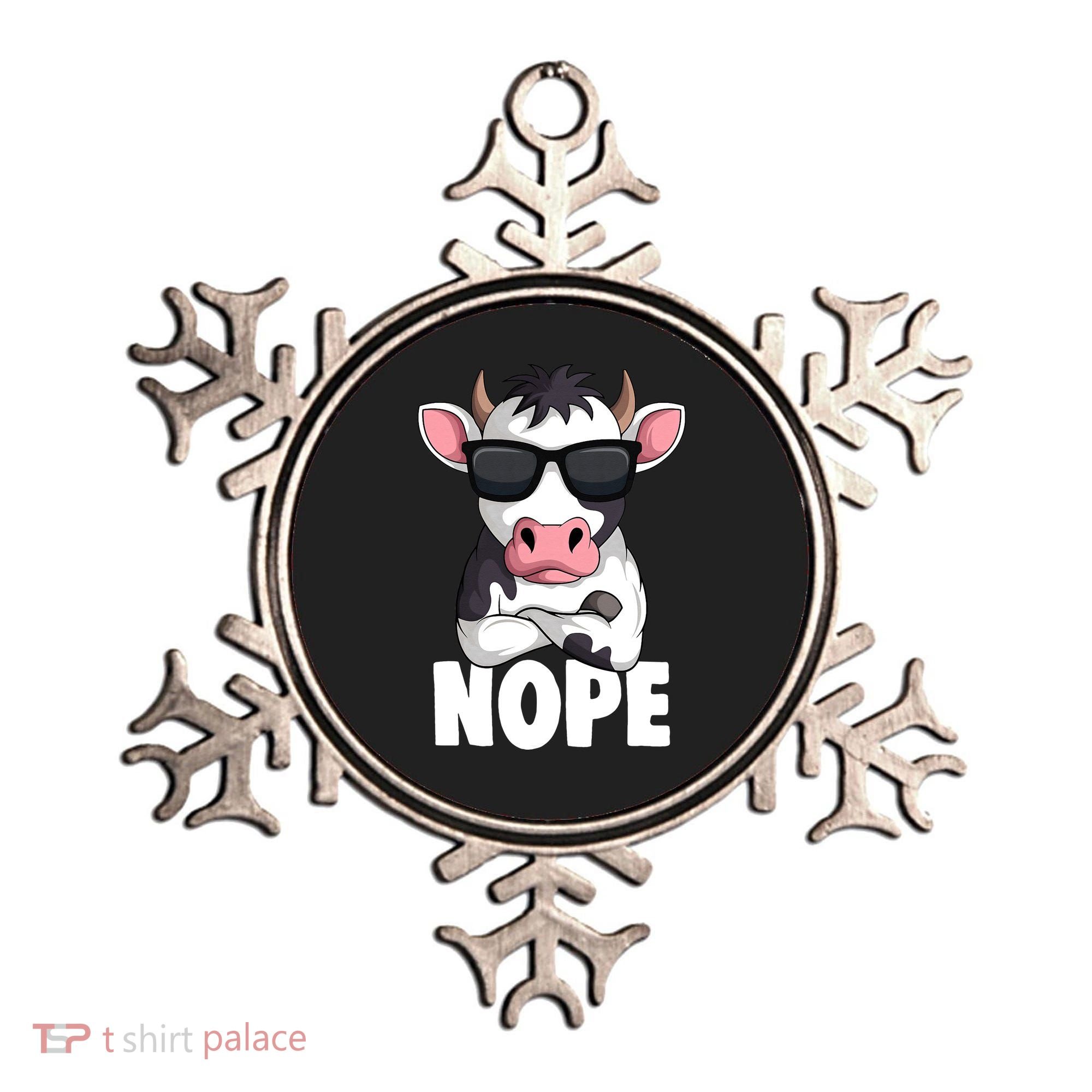 Just A Who Loves Cows Farmer animal Ornament