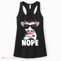 Just A Who Loves Cows Farmer animal Women's Tank Top thumb 0
