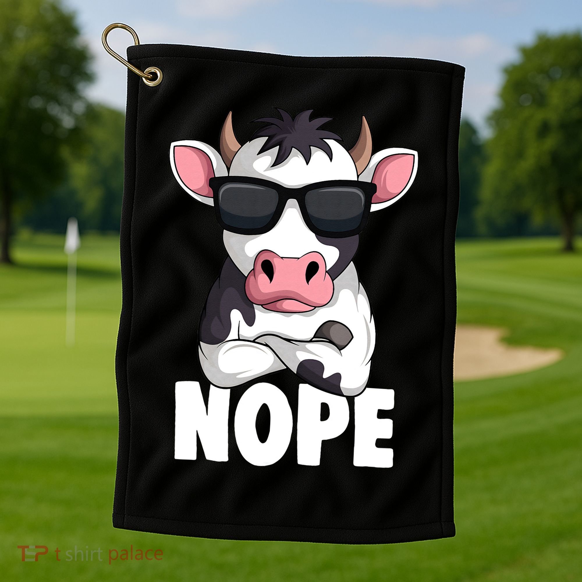 Just A Who Loves Cows Farmer animal Golf Towel