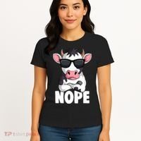 Just A Who Loves Cows Farmer animal Women's T-Shirt thumb 4