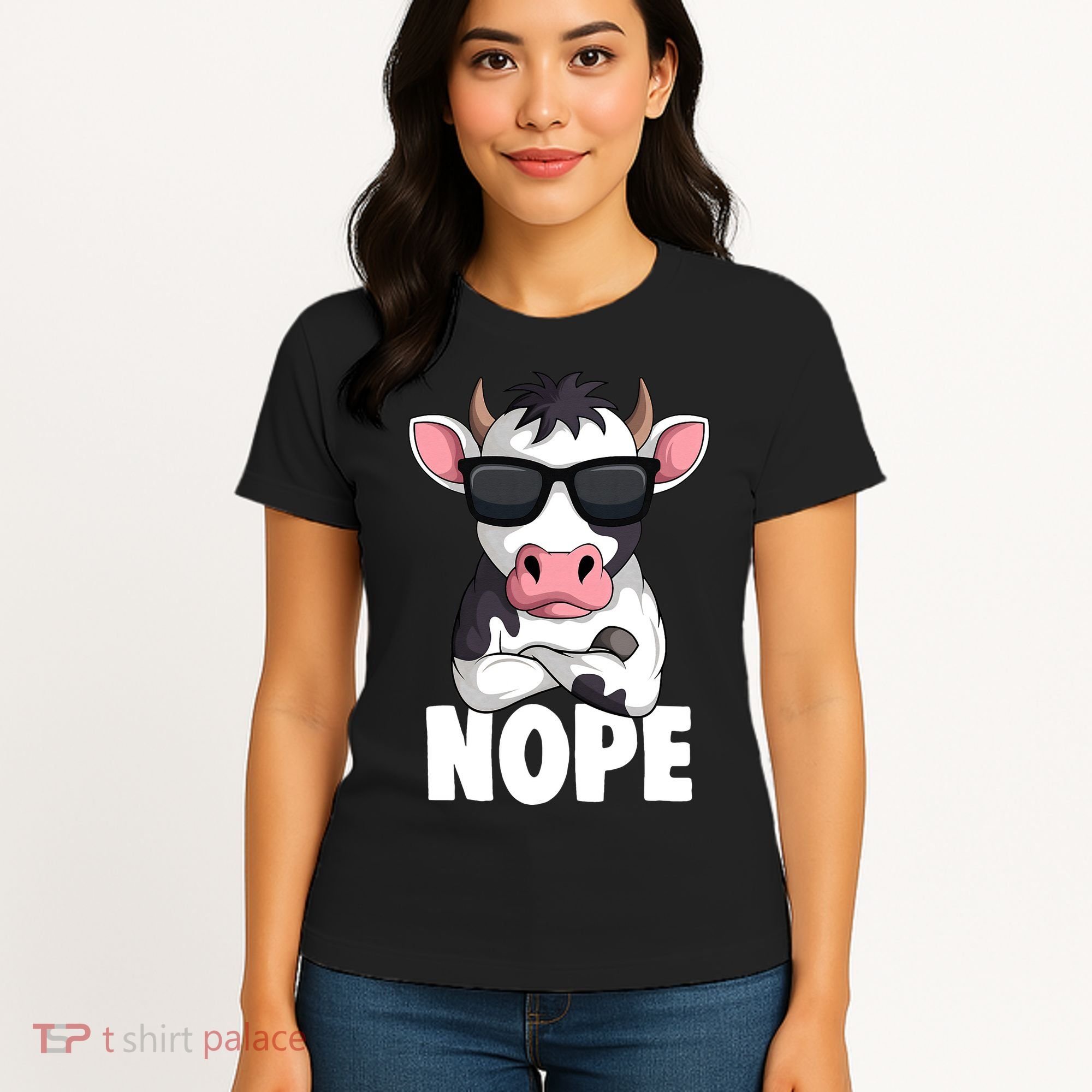 Just A Who Loves Cows Farmer animal Women's T-Shirt