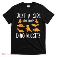 Just a Who Loves Dino Nuggets Merch Chicken Nuggets T-Shirt thumb 0